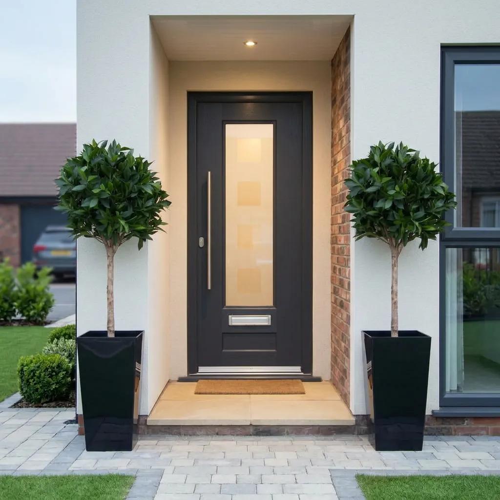 Artificial Bay Tree in Black Planter (PAIR)